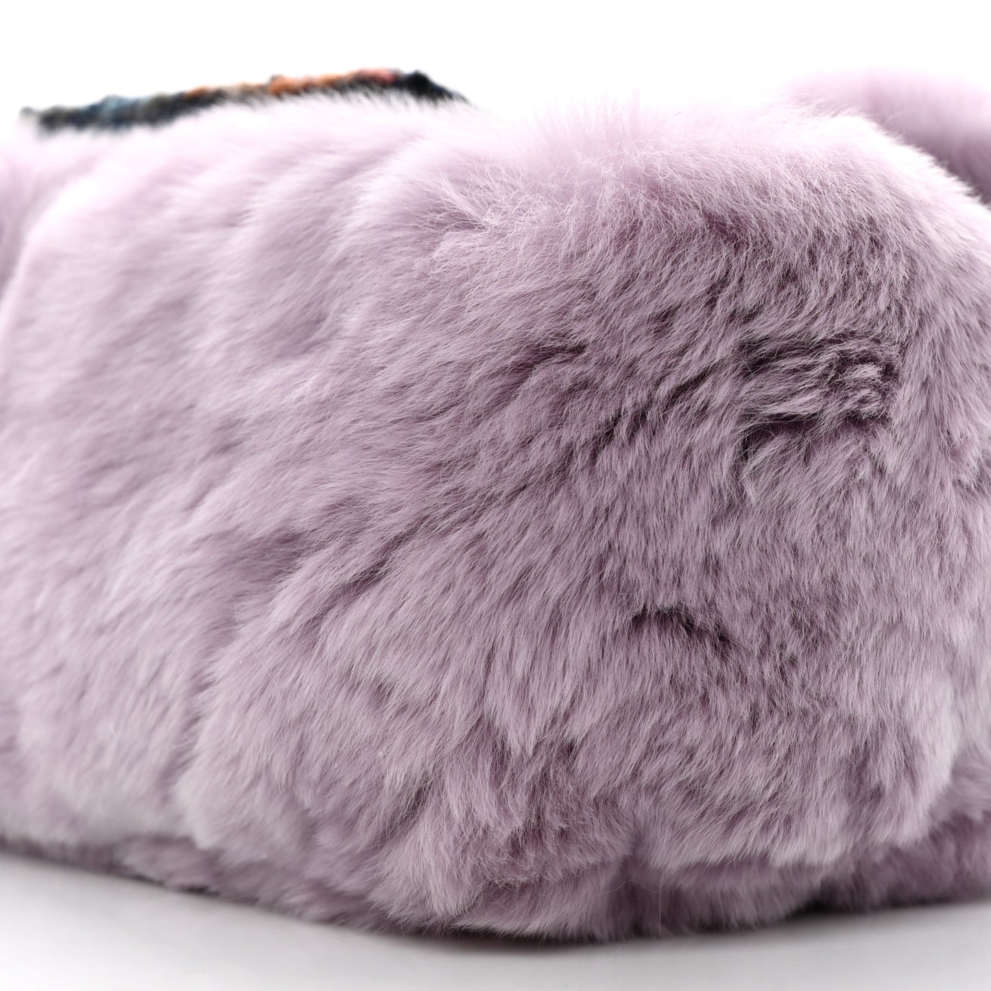 Rabbit Fur Tweed Small Fantasy Flap Lilac