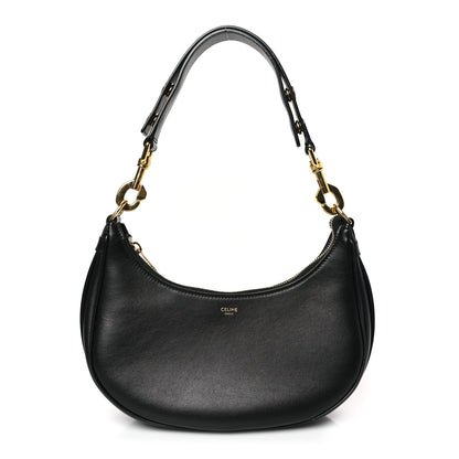 Celine Smooth Calfskin Medium Strap Ava Shoulder Bag Black 1 of 8