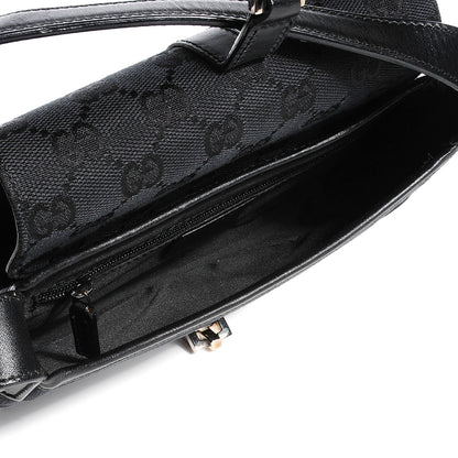 Gucci Monogram Mini Jackie O Hobo Black 5 of 7