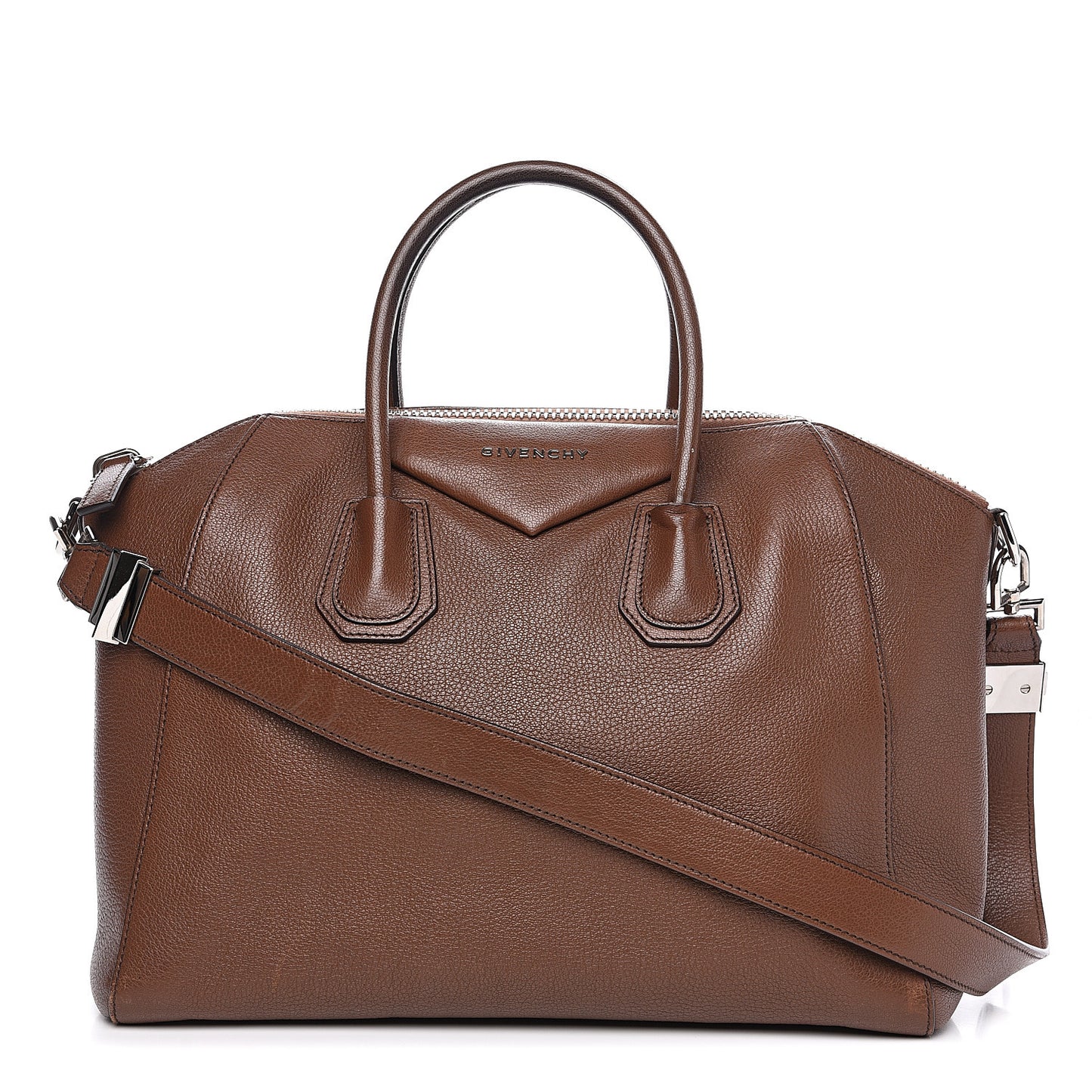 Sugar Goatskin Medium Antigona Brown