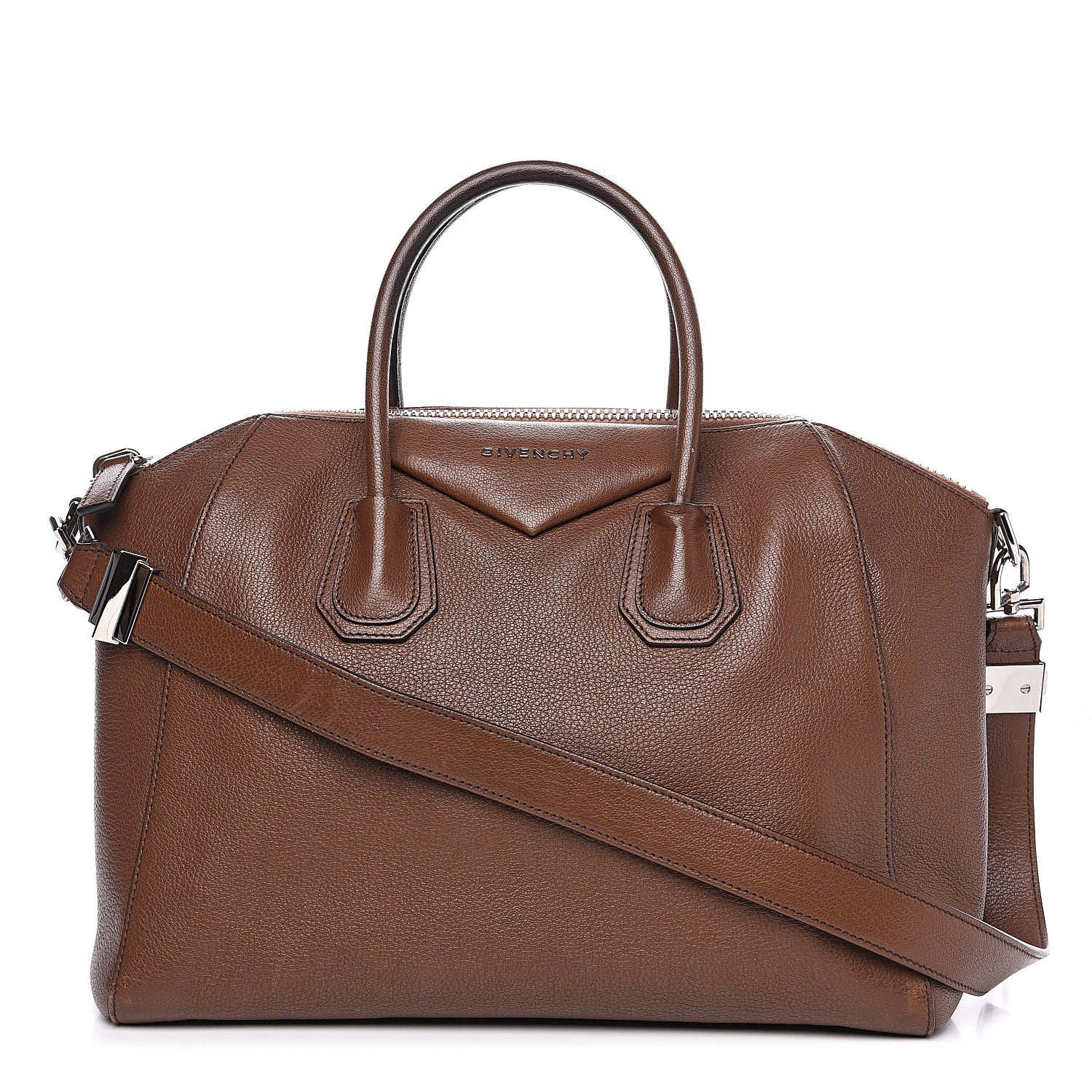Givenchy Sugar Goatskin Medium Antigona Brown 1 of 14