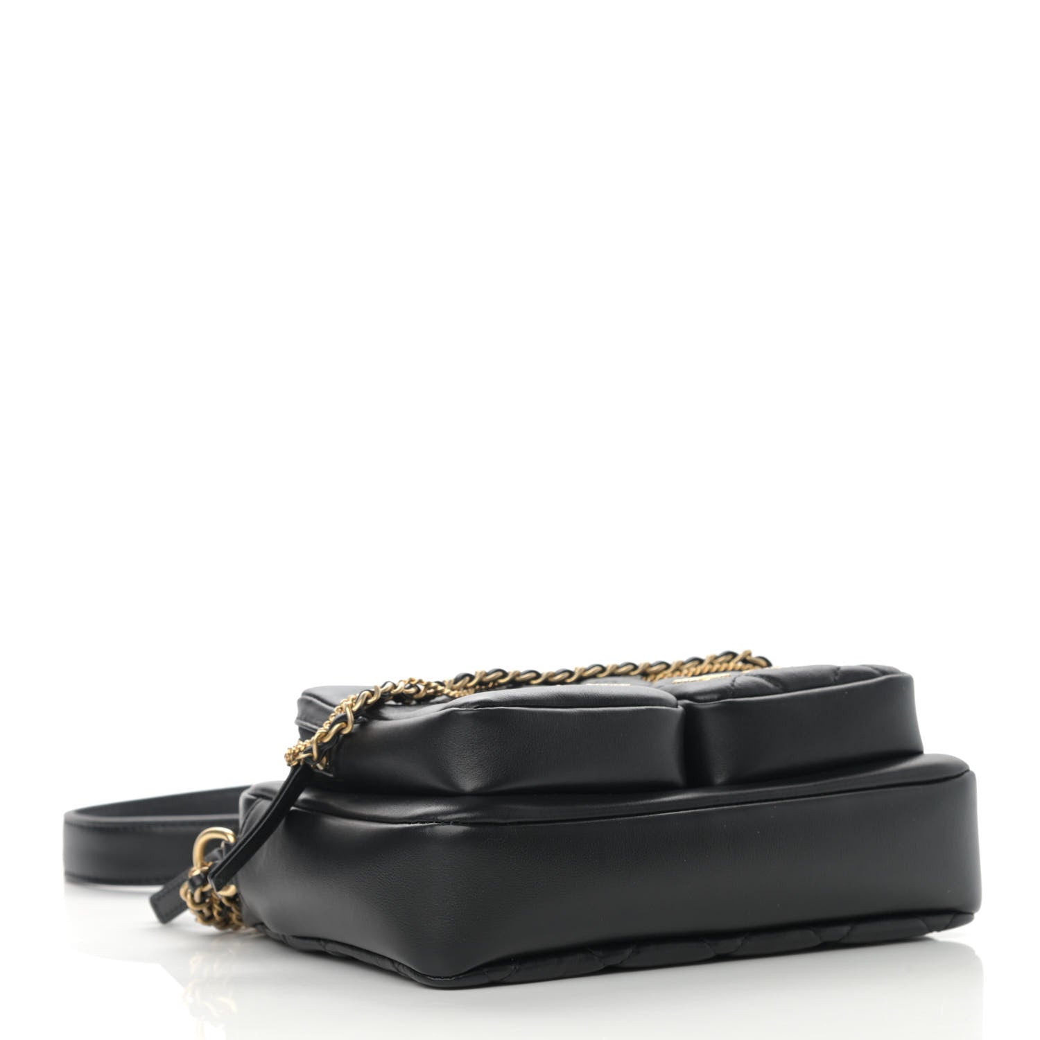 Chanel Calfskin Quilted Small Camera Case Black 4 of 11