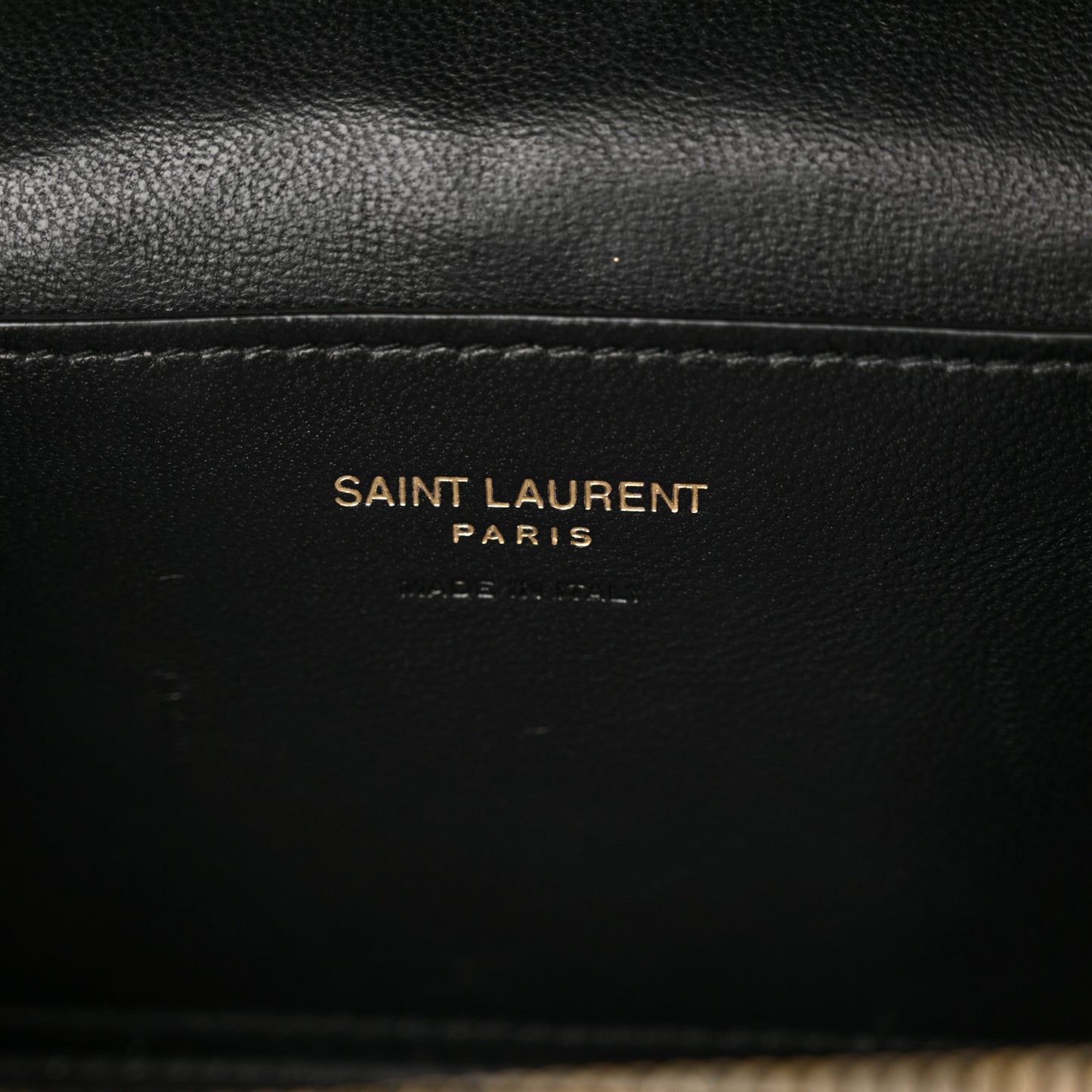 Lambskin Quilted Mini Gaby Vanity Case Black