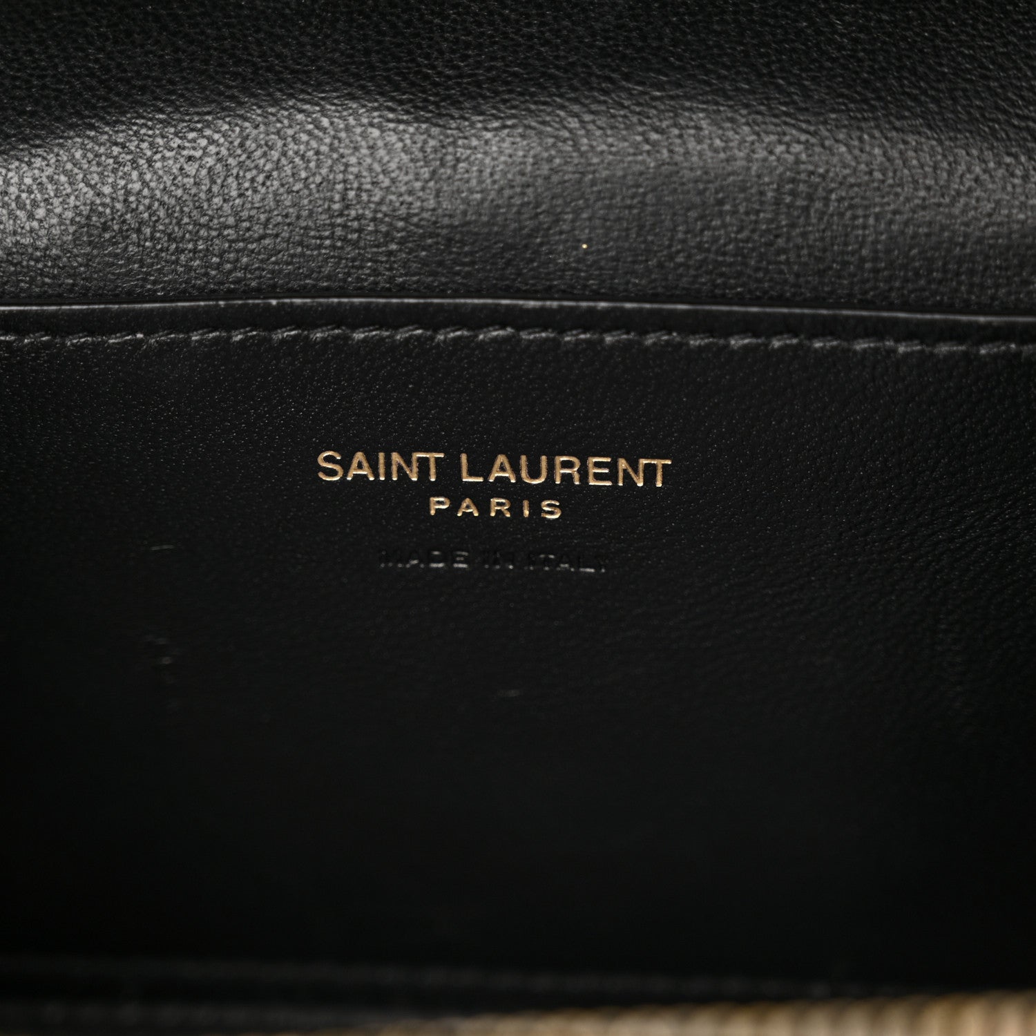 Saint Laurent Lambskin Quilted Mini Gaby Vanity Case Black 6 of 13