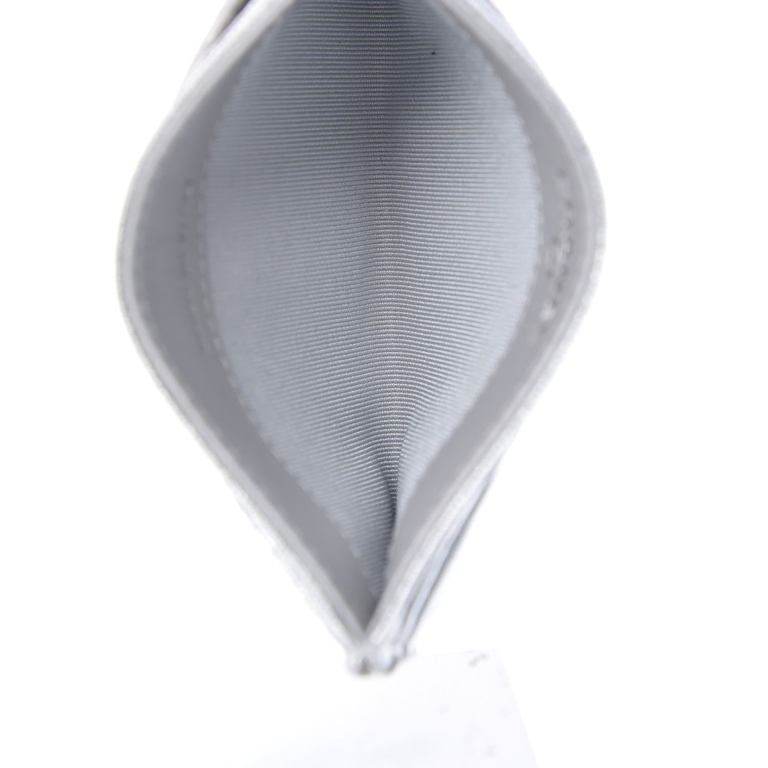 Chanel Metallic Lambskin Quilted Card Holder Silver 5 of 9