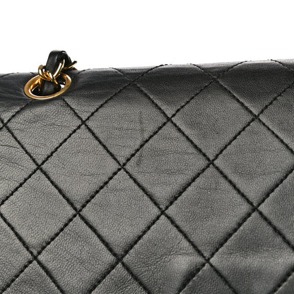 Chanel Lambskin Quilted Medium Double Flap Black 20 of 24