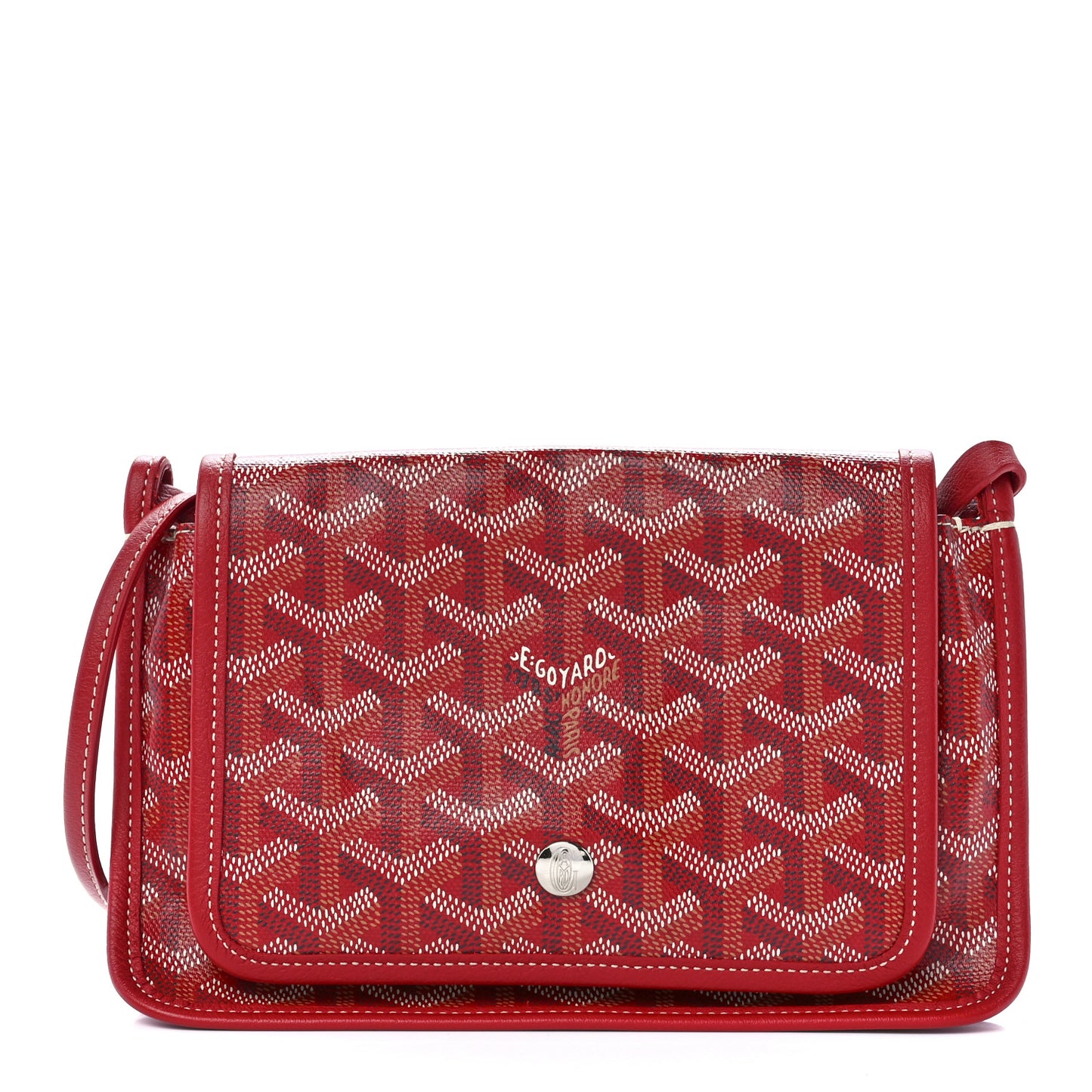 Goyardine Plumet Wallet Clutch Red