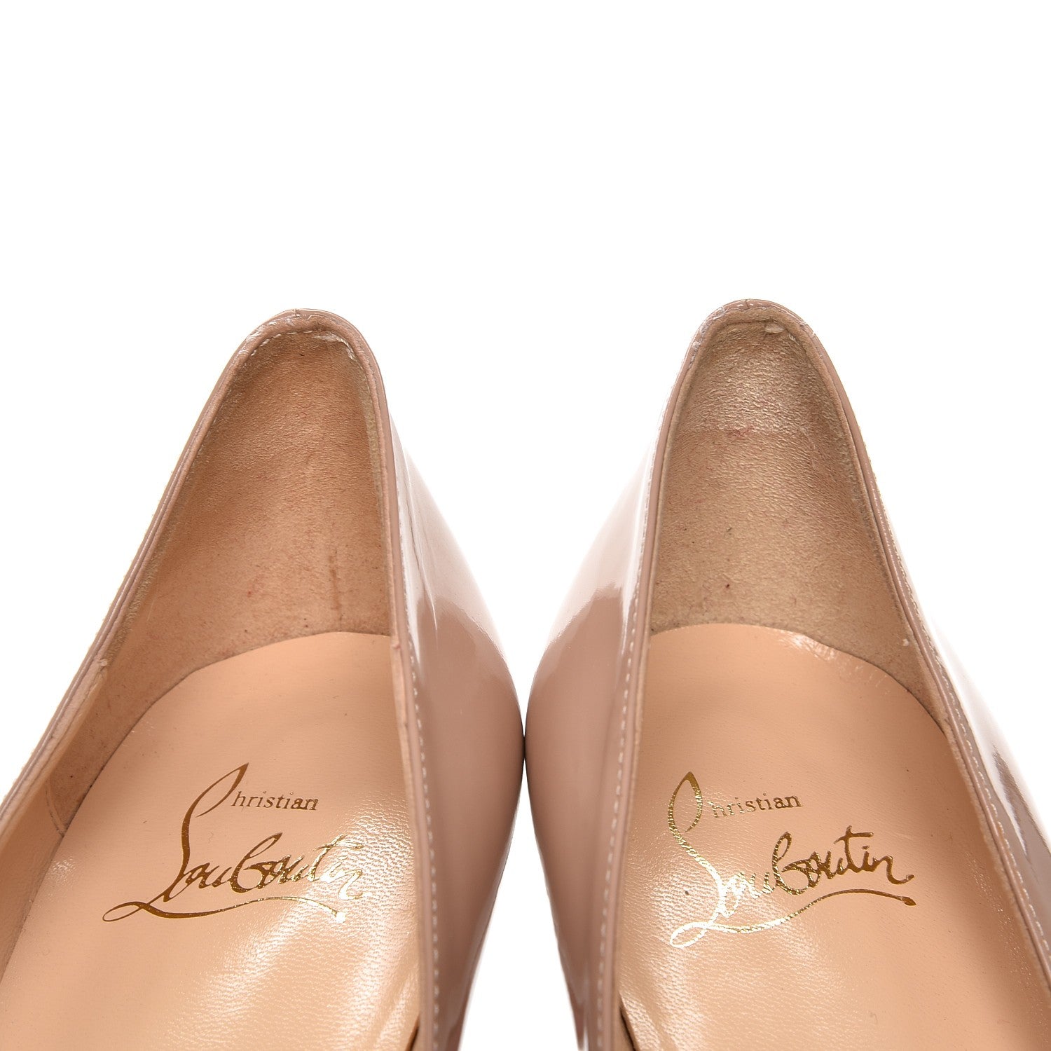 Christian Louboutin Patent Very Prive 120 Pumps 39 Nude 8 of 11