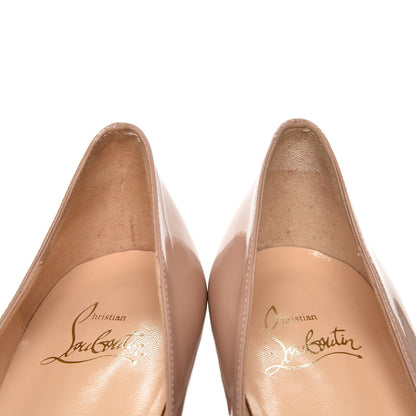 Christian Louboutin Patent Very Prive 120 Pumps 39 Nude 8 of 11
