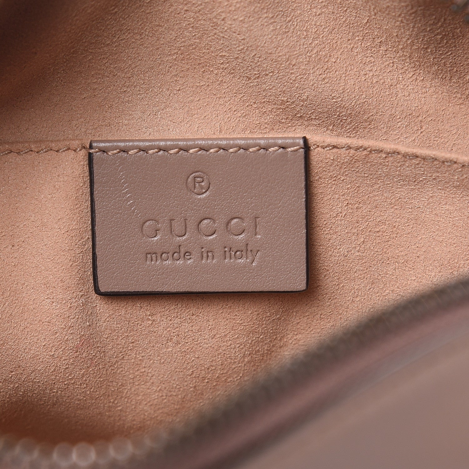 Gucci Calfskin Matelasse Mini GG Marmont Chain Shoulder Bag Porcelain Rose 6 of 10