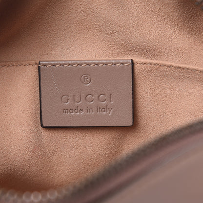 Gucci Calfskin Matelasse Mini GG Marmont Chain Shoulder Bag Porcelain Rose 6 of 10