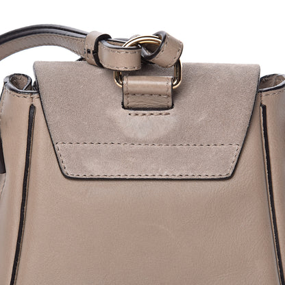 Chloe Suede Calfskin Mini Faye Backpack Motty Grey 10 of 12