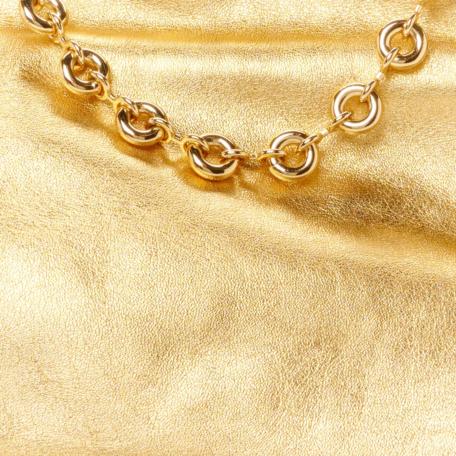 Loewe Metallic Calfskin Mini Chain Flamenco Knot Clutch Gold 9 of 11