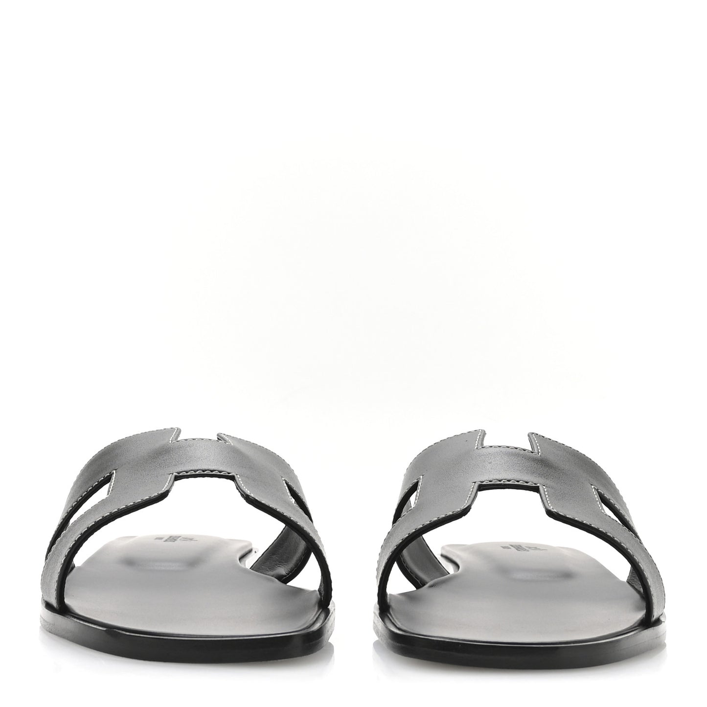 Box Calfskin Oran Sandals 40 Black
