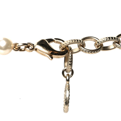 Chanel Pearl CC 100th Anniversary Necklace Light Gold 4 of 5