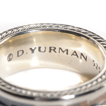 David Yurman Sterling Silver Armory Narrow Band Ring 9.5 4 of 6
