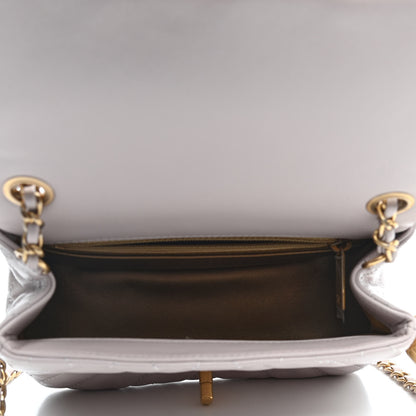 Chanel Lambskin Quilted Mini Pearl Crush Flap Light Purple 4 of 4