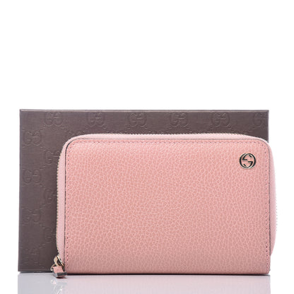 Gucci Dollar Calfskin Medium GG Zip Around Wallet Soft Pink 10 of 10