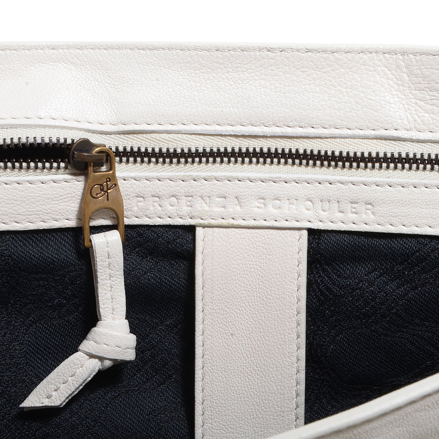 Lambskin PS1 Large Satchel White