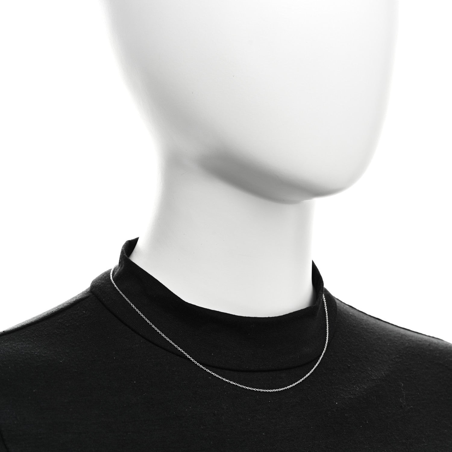 Tiffany Platinum Chain Necklace 16" 2 of 5