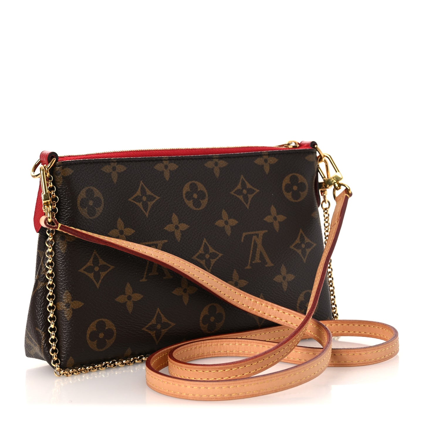 Monogram Pallas Clutch Cherry