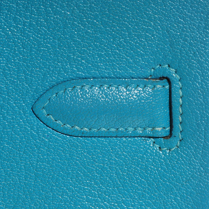 Hermes Chevre de Coromandel Birkin 30 Turquoise 11 of 28
