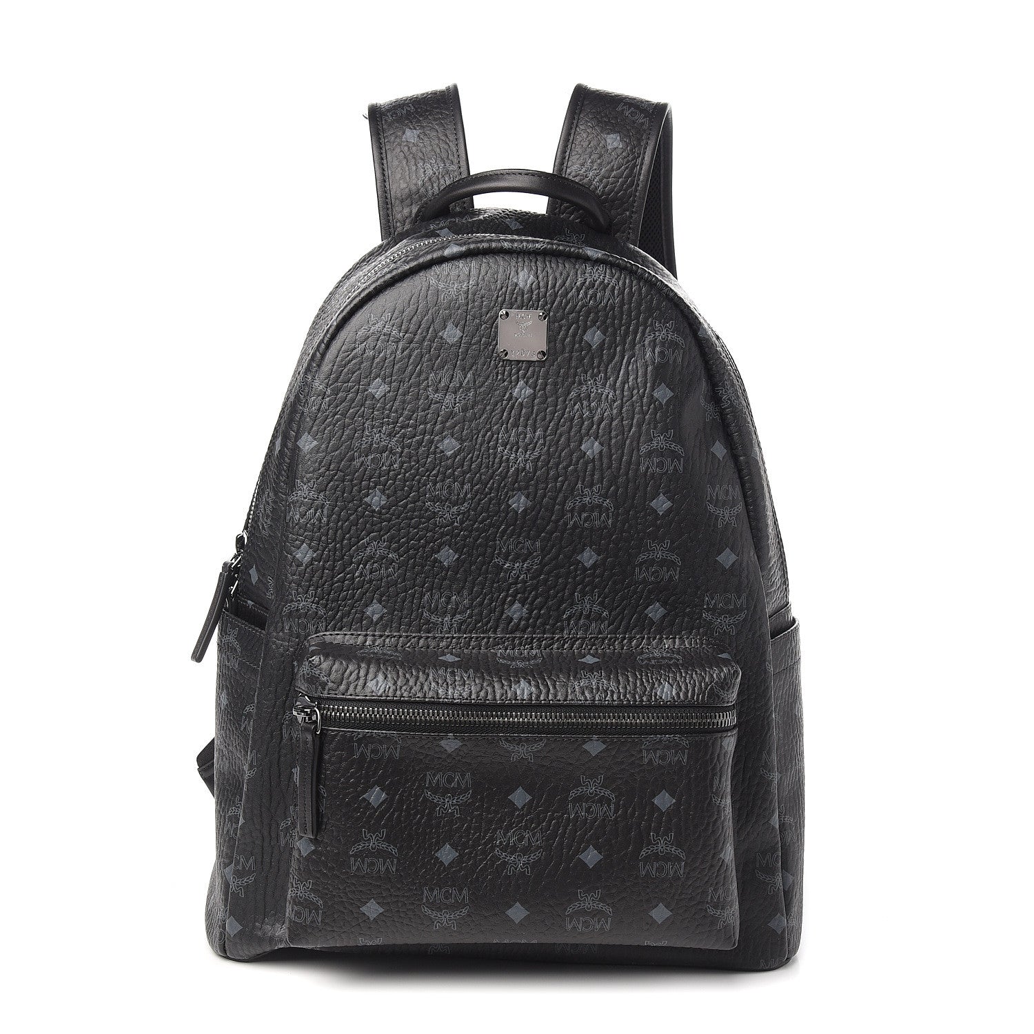 MCM Visetos Medium Stark Backpack Black 1 of 9