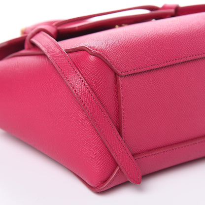 Celine Grained Calfskin Nano Belt Bag Raspberry 8 of 9