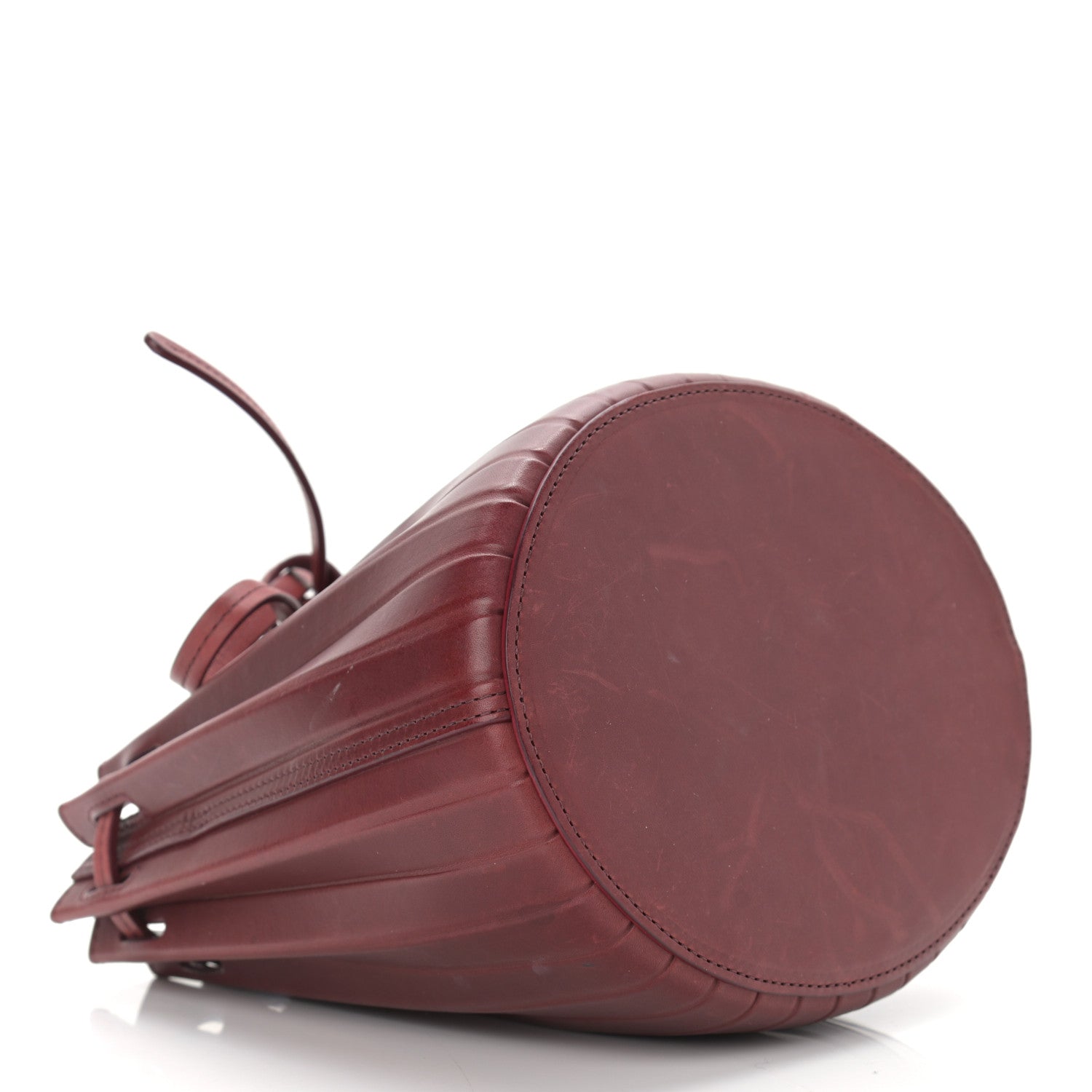 Mansur Gavriel Vegetable Tanned Calfskin Pleated Mini Bucket Bag Borbo 4 of 10