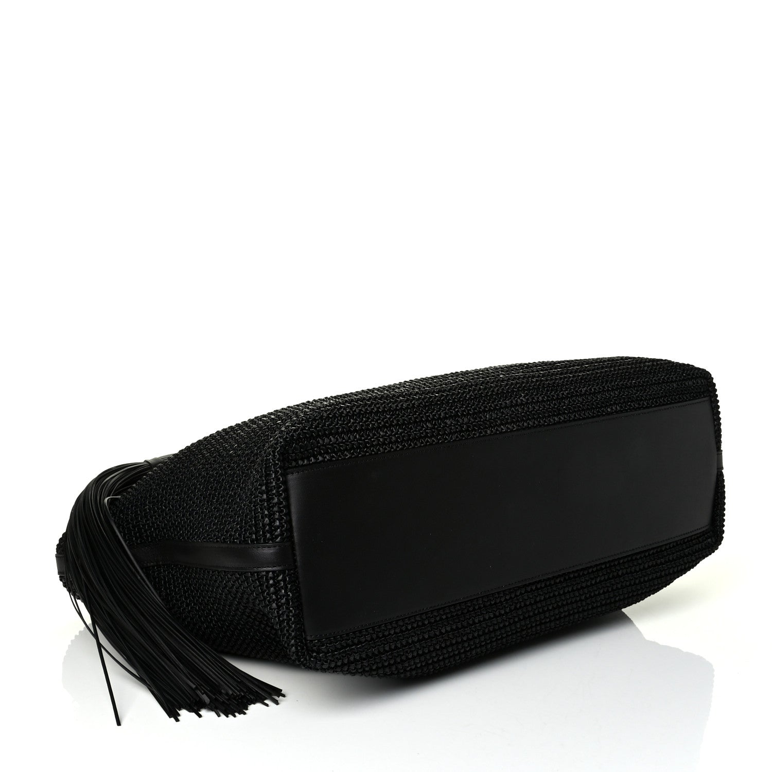 Saint Laurent Raffia Tote Black 3 of 7
