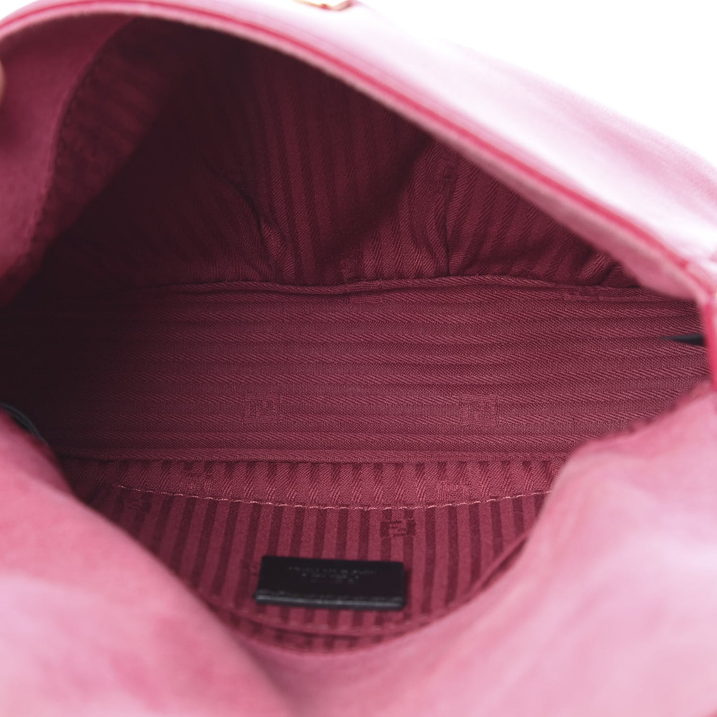 Nappa Fendista Pouchette Crossbody Fuxia Scuro