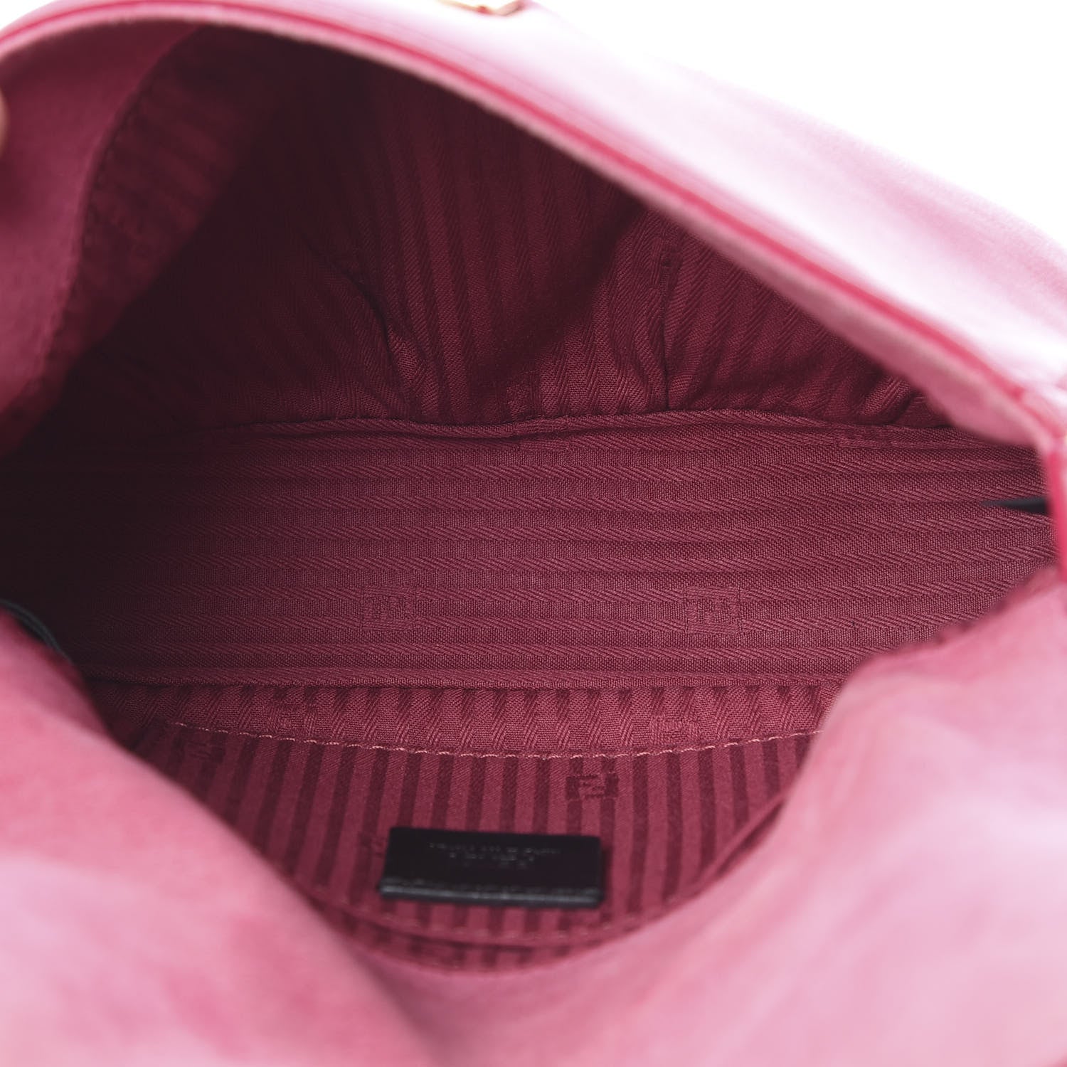 Fendi Nappa Fendista Pouchette Crossbody Fuxia Scuro 5 of 18