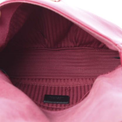 Fendi Nappa Fendista Pouchette Crossbody Fuxia Scuro 5 of 18