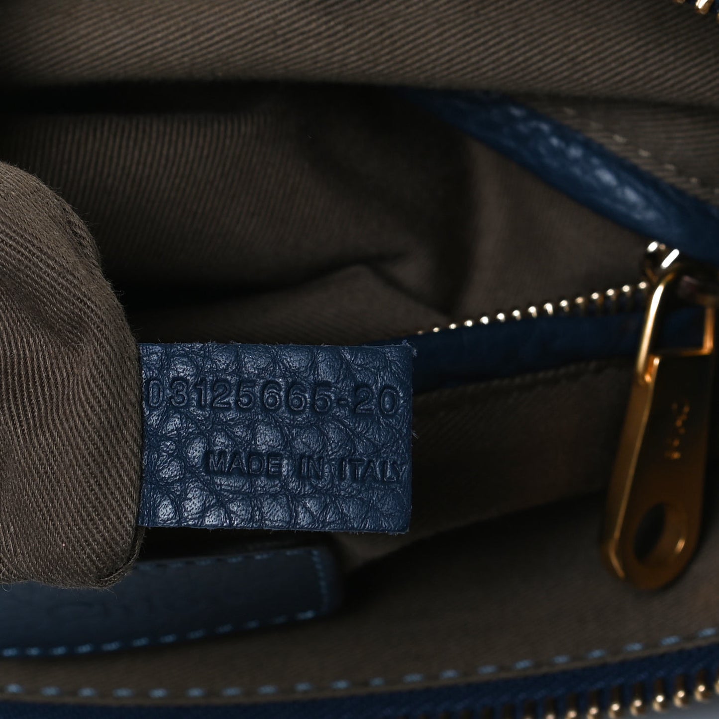 Calfskin Medium Marcie Satchel Royal Navy