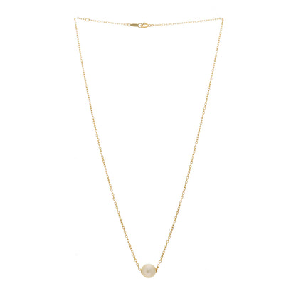 Mikimoto 18K Yellow Gold Akoya Pearl 7.5-8mm Single Pendant Necklace 3 of 4