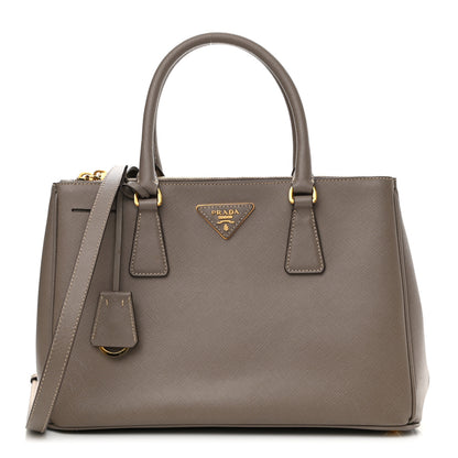 Prada Saffiano Small Galleria Double Zip Tote Argilla 1 of 11