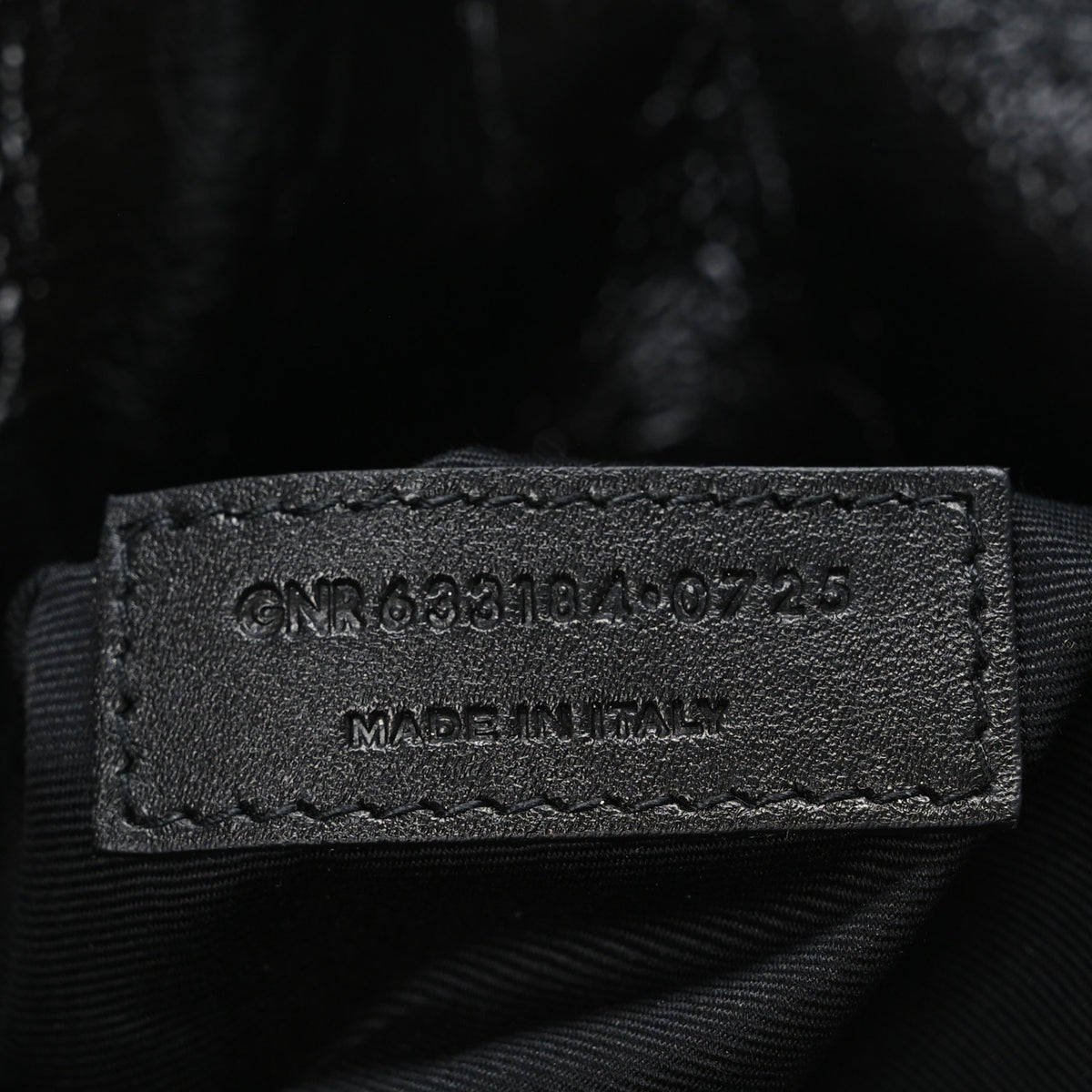 Crinkled Calfskin Matelasse Monogram Medium Niki Chain Satchel Black