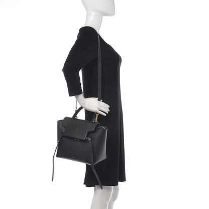 Celine Grained Calfskin Micro Belt Bag Black 2 of 12