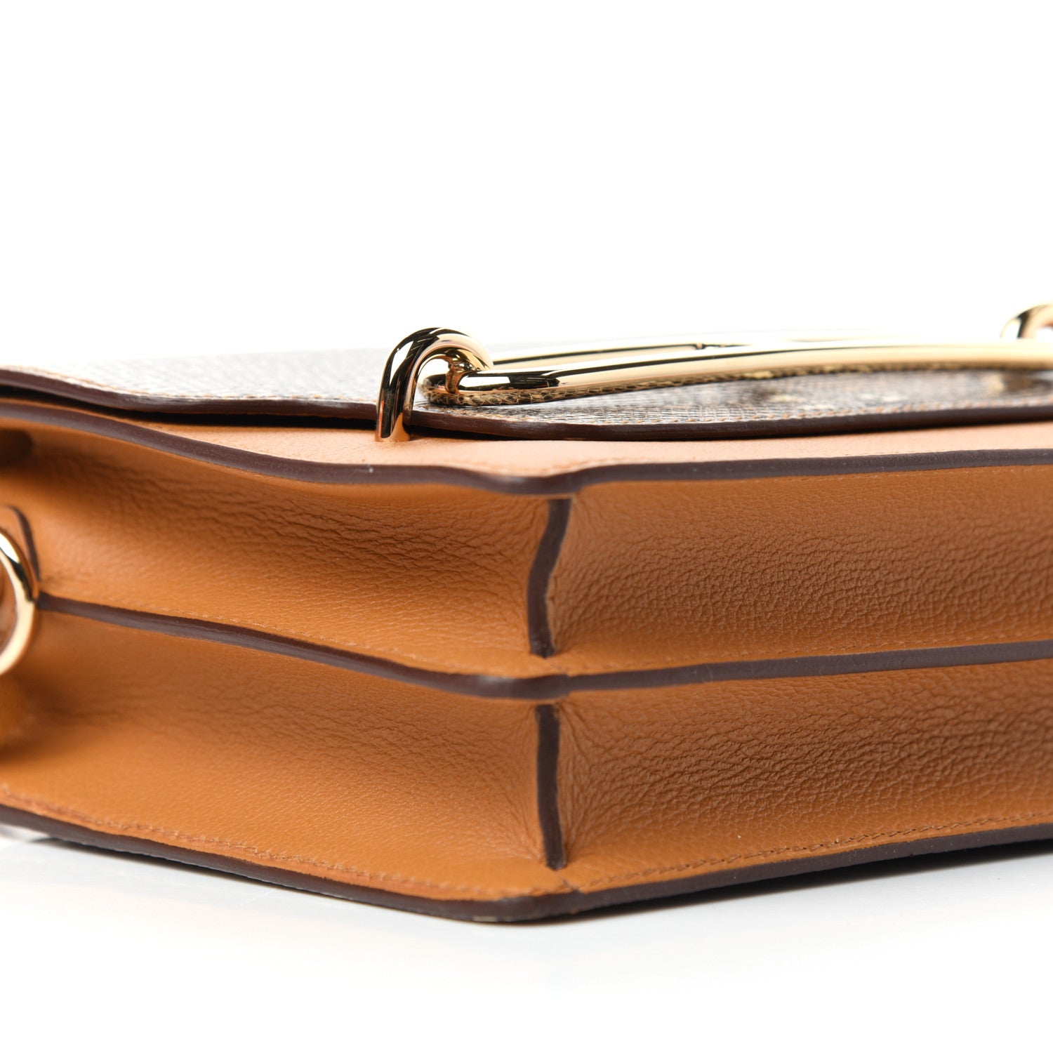 Hermes Evercolor Lizard Mini Sac Roulis Caramel Ombre 7 of 9