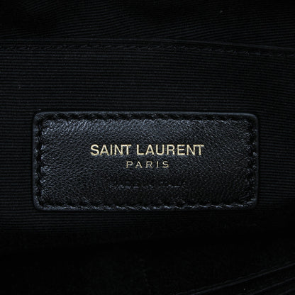 Saint Laurent Calfskin Teen Monogram Crossbody Bag Black 6 of 7