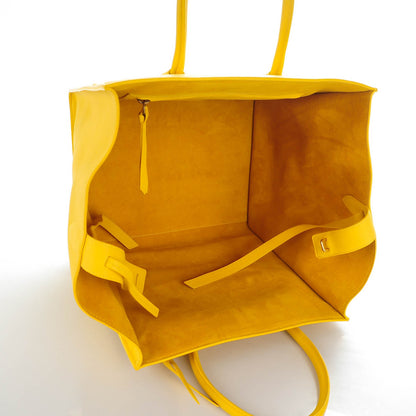 Celine Supple Calfskin Medium Phantom Luggage Sun Yellow 5 of 8