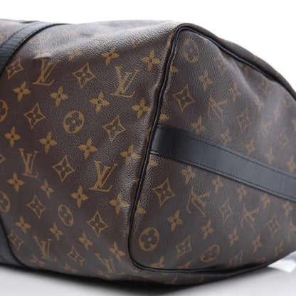 Louis Vuitton Monogram Macassar Keepall Bandouliere 45 8 of 10