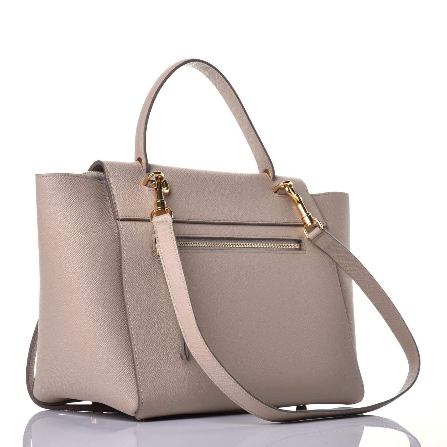 Grained Calfskin Mini Belt Bag Light Taupe
