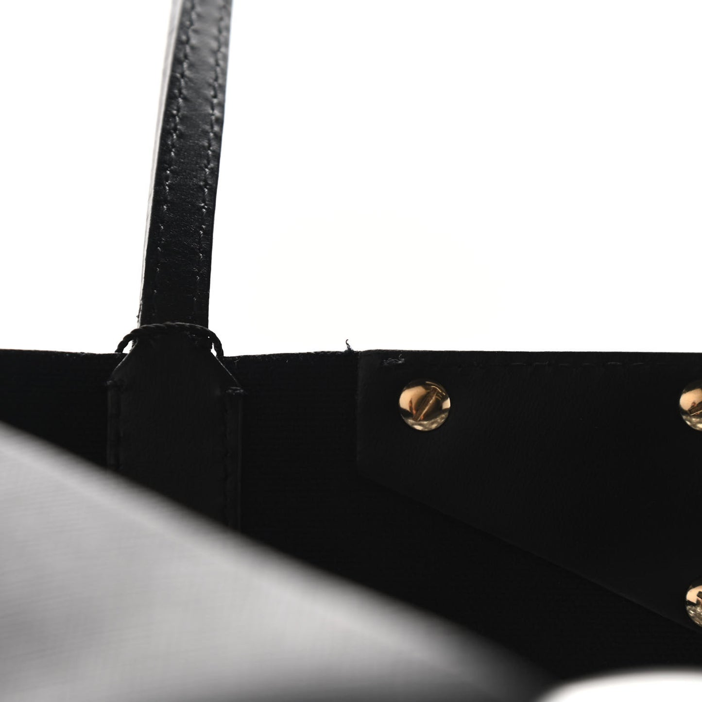 Textured Coated Canvas Rottweiler Pint Large Antigona Tote Black