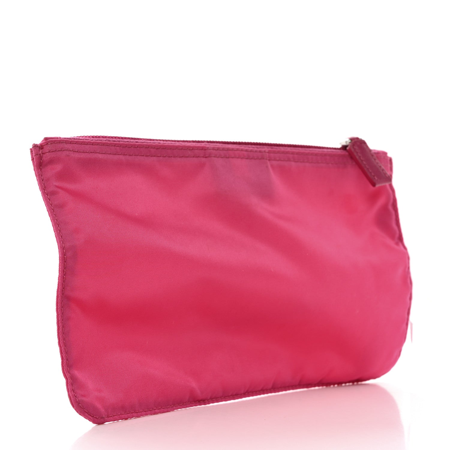 Prada Tessuto Nylon Small Flat Pouch Fuxia 3 of 9