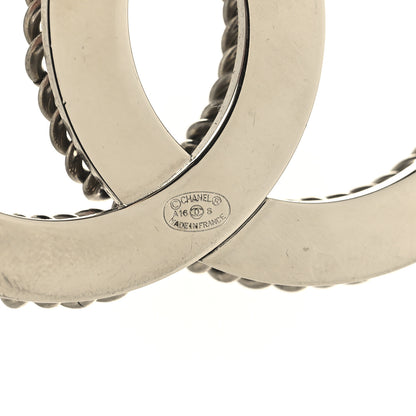 Chanel Metal CC Brooch Silver 3 of 4