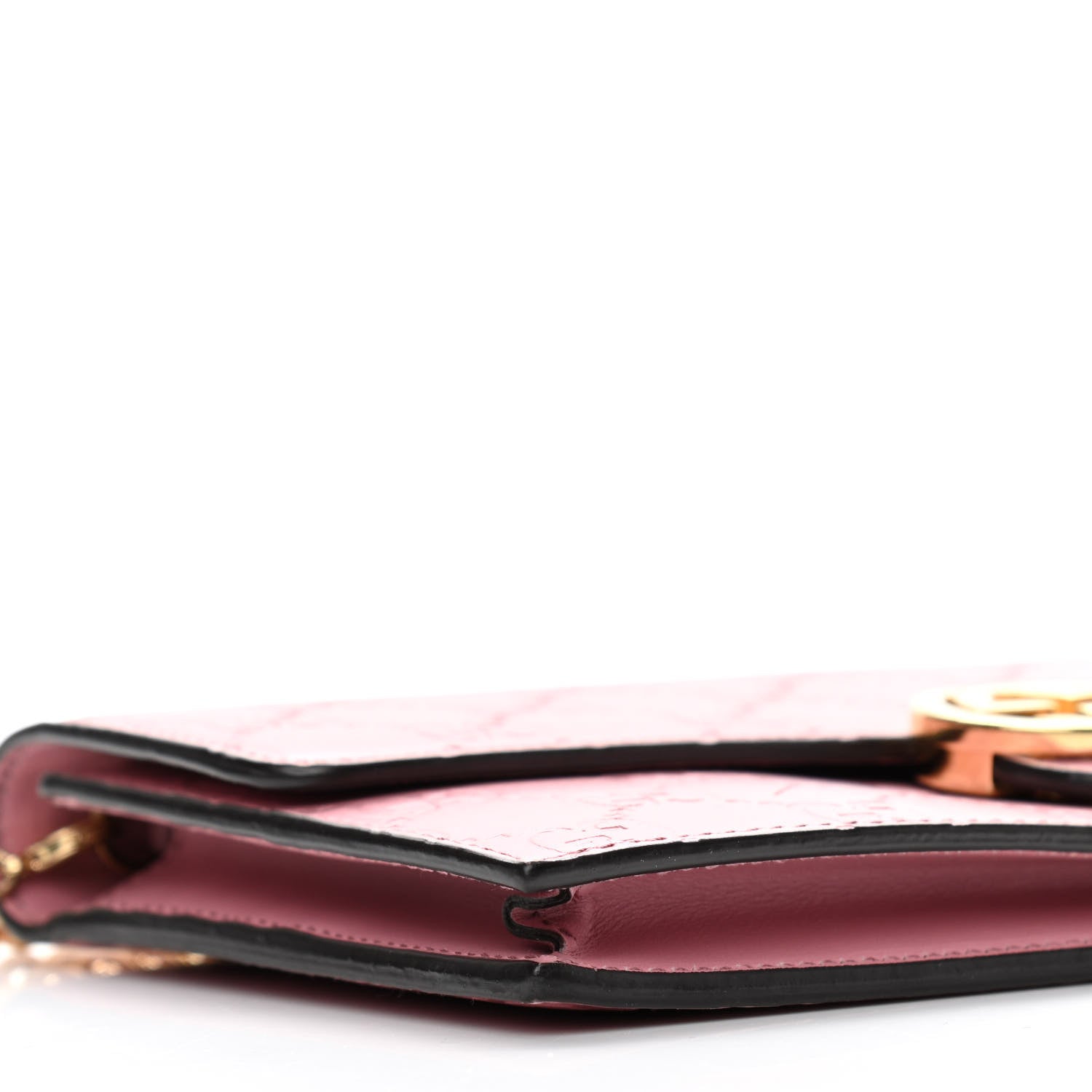Gucci Guccissima Icon Chain Wallet Carmine Rose 9 of 12