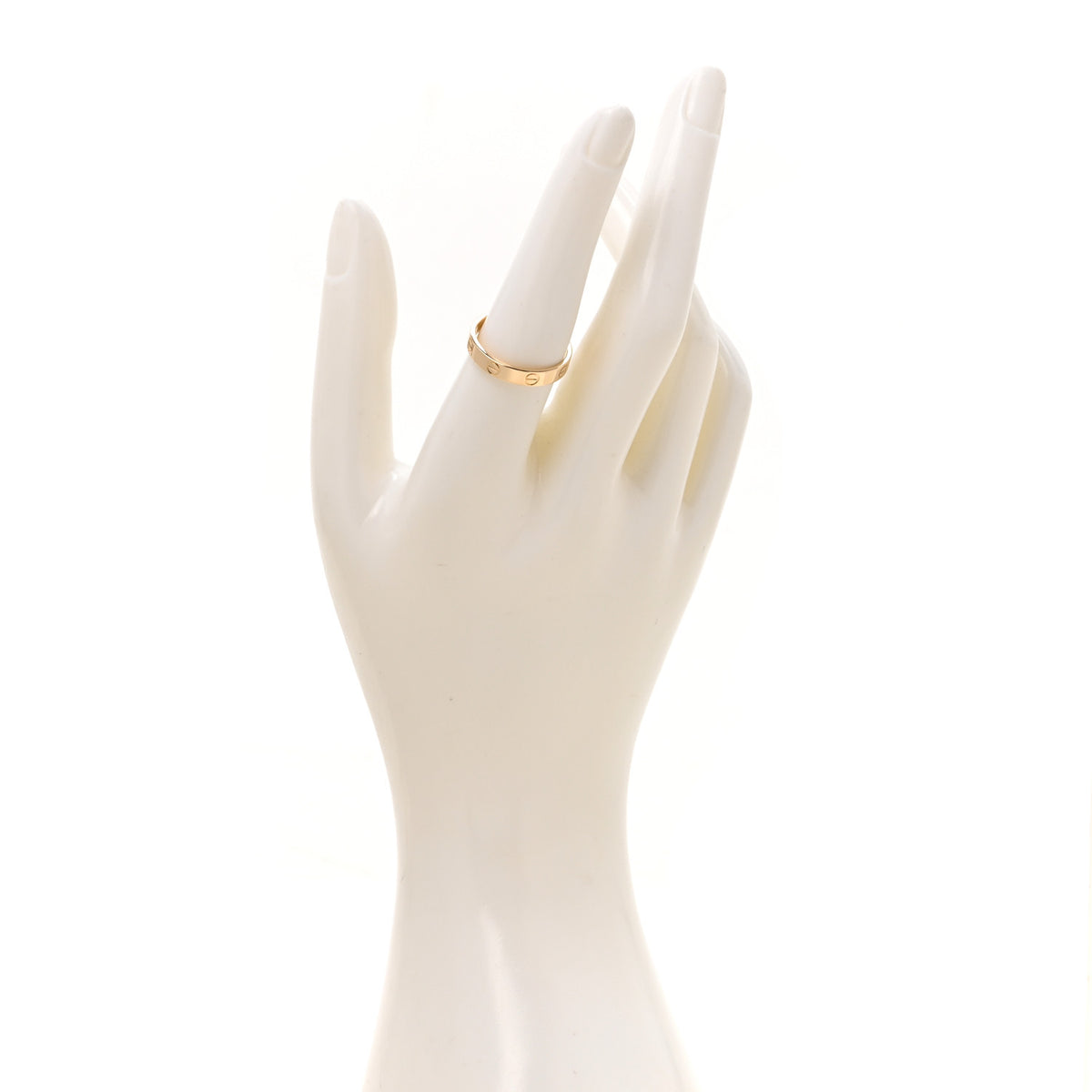 Cartier 18K Yellow Gold 3.5mm LOVE Wedding Band Ring 56 7.5 2 of 6
