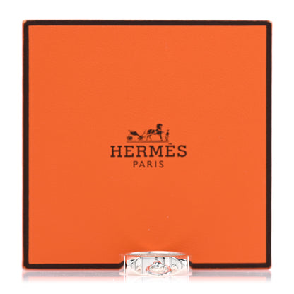 Hermes Sterling Silver PM Collier De Chien Ring 52 6 5 of 5