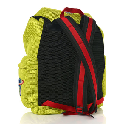 Gucci Mesh Web Hollywood Embroidered Double Buckle Backpack Anis Multicolor Black 2 of 9